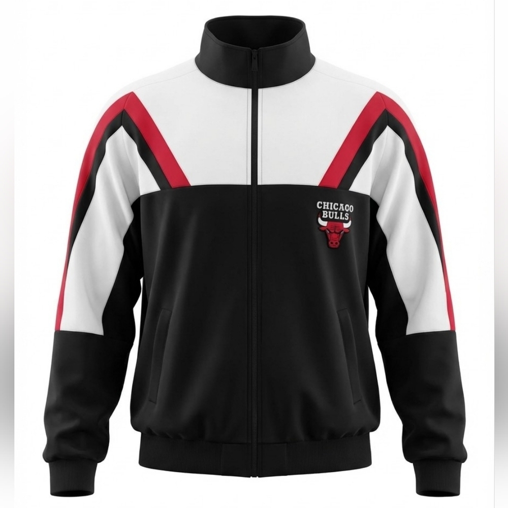 NBA Chicago BULLS Vintage Lightweight Warm Up Jacket